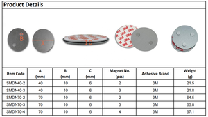 Détecteur <span class=keywords><strong>de</strong></span> fumée portable dia 70, porte-alarme <span class=keywords><strong>de</strong></span> fumée, capteur magnétique, sortie d'usine - Product Image 6