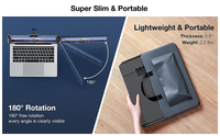 Extension d'écran d'ordinateur portable 14 "FHD 1080P IPS moniteur portable pour ordinateur portable haut-parleur intégré moniteur à double écran pour ordinateurs portables 13"-17"