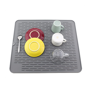 Heat Resistant Kitchen Utensils Draining <b>Mat</b> Foldable <b>Silicone</b> Dish Drying <b>Mat</b> for Counter Top - Product Image 4