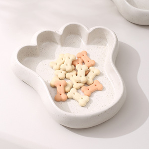 Tazón creativo para mascotas con diseño de lunares, lindo tazón de cerámica con forma de pata de gato, tazón para agua de gato, tazón para gato, tazón para perro, tazón para comida de gato y perro - Product Image 4