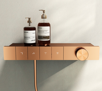 Système de douche mural de luxe pour salle de bain, avec robinetterie en laiton et ensemble de douche 3 voies pour la maison