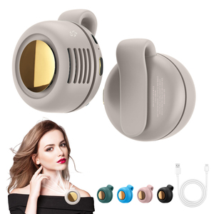 พัดลมพกพาขนาดเล็กแบบชาร์จไฟได้ พัดลมคลิปหนีบเสียงเบา สำหรับเดินทาง - Product Image 1