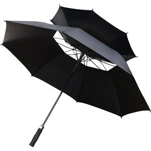 Proveedor Mayorista de Paraguas de Golf Promocionales Personalizados con Logotipo, Clásicos, de Lujo, Resistentes al Viento, Semiautomáticos, de Fibra de Vidrio, con Diámetro de Apertura de 130 cm - Product Image 1