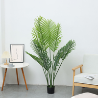 Nouvelle plante artificielle verte décorative, palmier de Madagascar multi-tiges, bonsaï, décoration de mariage