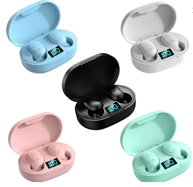 E7s Mini TWS Wireless Earbuds Waterproof Sport and Gaming Headphone with Music Headset Mic Digital Display and JL Chipset