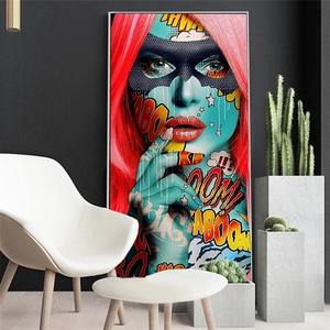 Tatuaggio astratto moderno donna pittura murale Poster per camera <span class=keywords><strong>da</strong></span> letto soggiorno decorazione di arte della parete facile <span class=keywords><strong>da</strong></span> <span class=keywords><strong>appendere</strong></span> gli scaffali - Product Image 4