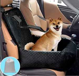 Dobrável Dog Car Cover Assento Impermeável Pet Booster Seat Pet Viagem Safety Car Seat