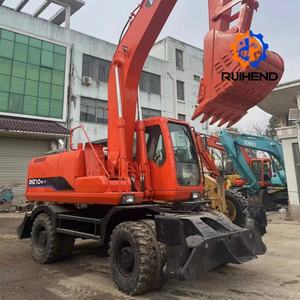 二手斗山DH210W-7轮式挖掘机DH210轮式挖掘机中国道路施工设备21吨斗山210 150出售 - Product Image 4