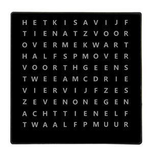 CHEETIE CP37 Dutch Light Up Tamaño grande Búsqueda de palabras Tekstklok 1 Reloj de pared con palabra LED grande - Product Image 6