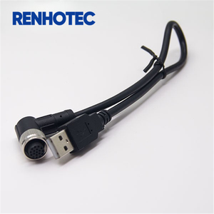 USB Và Một-Mã Tăng Gấp Đôi Đã Kết Thúc Cáp M12 Nữ Kết Nối Với Cáp - Product Image 2