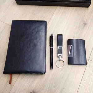Ensemble de cadeaux d'affaires promotionnels pour cadres, comprenant un porte-cartes et un stylo, articles cadeaux souvenirs, coffret cadeau de bureau en PU - Product Image 1