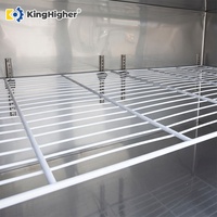Table de préparation de salades sur mesure réfrigérée, 2 portes, refroidisseur sous comptoir, réfrigérateur commercial en acier inoxydable pour pizzas et sandwichs, double température