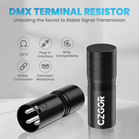 Lot de 8 Terminateurs DMX512 XLR Mâle 3 Broches 120 Ohms, Résistance de Terminaison AC 85-265V IP20 pour Scène