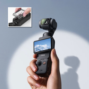 ฟิล์มกันรอยติดตั้งง่ายสำหรับ DJI Pocket 3 AR กระจกนิรภัยป้องกันเลนส์กล้อง พร้อมกรอบจัดตำแหน่งป้องกันฝุ่น - Product Image 1