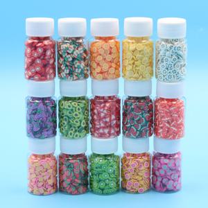 Figurine 3D en Argile Polymère 20ml Nouveau Design Motif de Petits Fruits Tranches Sprinkles pour Slime Craft Diy Accessoires Bouteille Emballée - Product Image 1