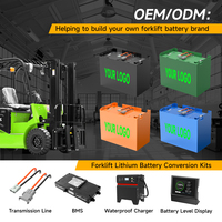 Baterai Lithium Forklift siklus dalam 36V 24V 48V 72V 80V 100AH 210Ah 460Ah untuk 2 Ton 3 Ton baterai Forklift elektronik