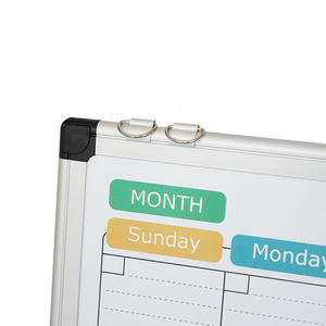 Cadre en aluminium personnalisé tableau blanc calendrier hebdomadaire calendrier mensuel tablette magnétique pour le bureau - Product Image 3
