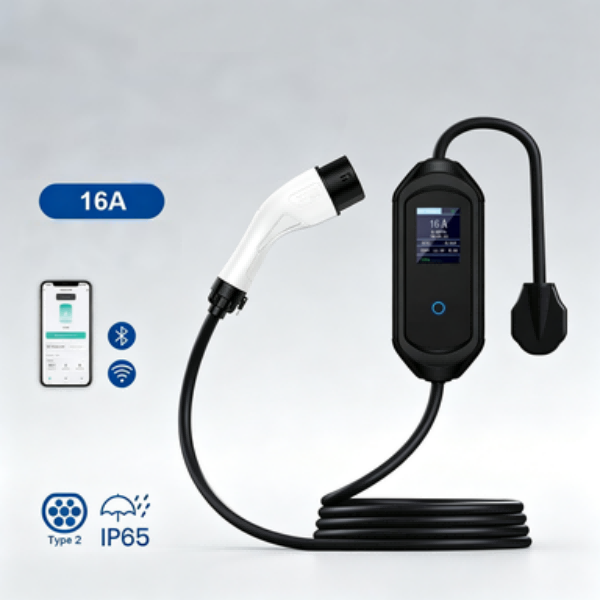 JIKAI 16A 3.5kW Portable Level 2 Fast EV Charger Type 2 200-220V AC