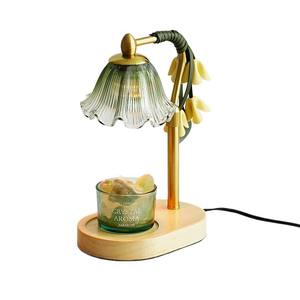 Lampe chauffe-cire électrique LANJO en métal, nouveau modèle, design vintage, avec variateur d'intensité pour l'aromathérapie - Product Image 1