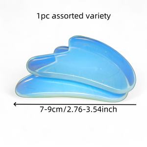 Hochwertiges Opalith Gua Sha Massagegerät für Gesicht, Augen und Hals - Hautpflege-Massagewerkzeug aus Opalstein, Jade Gua Sha Beauty Massager - Product Image 2
