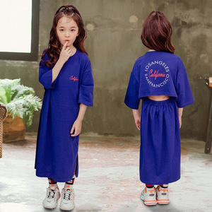 ชุดเดรสเด็กผู้หญิงสไตล์สปอร์ตผ้าฝ้ายลายใหม่ทันสมัยสำหรับเด็กเล็กในช่วงฤดูร้อน - Product Image 2