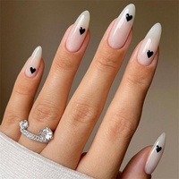Senboma Faux ongles d'apparence naturelle, super ajustés, longs ongles artificiels