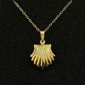 Collar en forma de corazón de acero inoxidable, cadena de clavícula de la suerte de Ángel, diseño de nicho de acero inoxidable para mujer N80000067 - Product Image 1