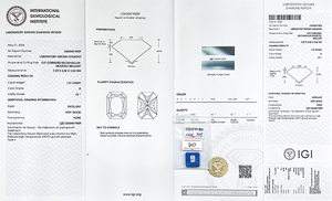 Diamant en vrac certifié IGI Starsgem, 1,0 ct, couleur DEF, pureté VVS, taille Radiant, diamants HPHT CVD, diamant cultivé en laboratoire - Product Image 2