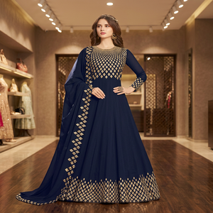 Trajes de diseñador de alta costura para fiestas nupciales, Pashmina, Terciopelo, Satén, Vestidos de maternidad de corte A con encaje, Vestidos de invierno ecológicos, Paquistaní Lawn - Product Image 2