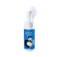 Shampooing Mousse Nettoyant Profond pour Chat Traitement Anti-Graisse de la Queue 150ml – Fournitures de Bain et Toilettage pour Chats