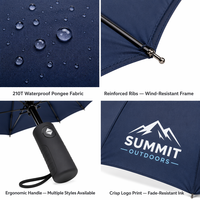 Parapluie de voyage pliable promotionnel, imperméable, durable, avec logo personnalisé, vente en gros à bas prix