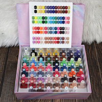 Coffret Cadeau de Vernis Gel 60 Teintes Incluant Base Coat et Top Coat, Longue Durée, Haute Pigmentation pour Nouveaux Utilisateurs, Fournisseur d'Usine