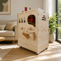 Griffoir pour chat en carton haute densité écologique, coussin de meulage des griffes résistant à l'usure, base stable anti-basculement, arbre à chat, tour pour chat