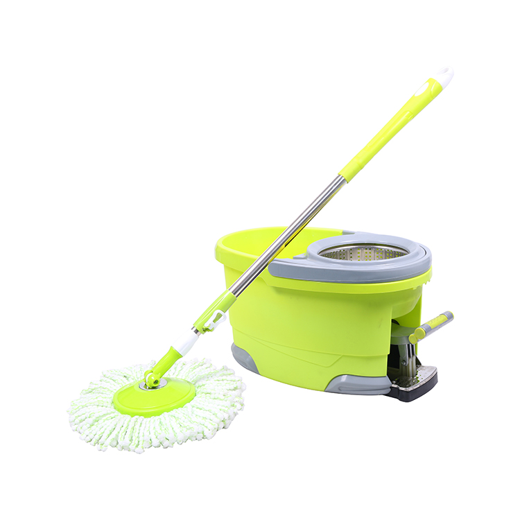 360 Magic Spin Go Mop and Bucket Set Mop with  Foot Pedal Microfiber Mop
