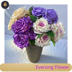 5 fourchettes Thaïlande <span class=keywords><strong>Reine</strong></span> Rose fleurs artificielles dekoration - Product Image 2