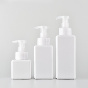 Square Foaming Soap Dispenser 250ml 8oz Amber Refillable Plastic Foam <b>Pump</b> <b>Bottle</b> for Liquid Soap Shampoo Body Wash - Product Image 6