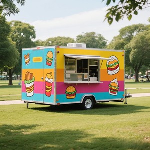 China Coffee Concession Food Trailer Street Food Truck Coffee Fast Food Cart Mobile Mini Hot Dog Cart Ice Cream Truck EE. UU. - Product Image 5