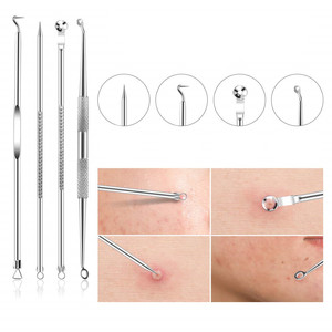 Stainless Steel Acne Needle 9-Piece Set Blackhead Remover Face Beauty Tool - Product Image 1