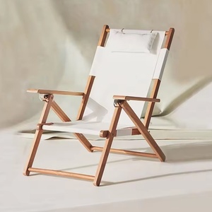 Chaises de plage simples réglables d'extérieur personnalisées Chaises longues de plage pour <span class=keywords><strong>piscine</strong></span>, camping et lounge avec oreiller - Product Image 1