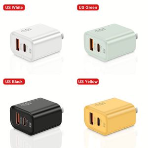 อะแดปเตอร์ชาร์จเร็ว USB C PD 20W 45W 65W ใช้ได้กับ iPhone และ Samsung รองรับ Quick Charge 3.0 สำหรับใช้ในบ้าน หัวชาร์จแบบ EU/US - Product Image 1