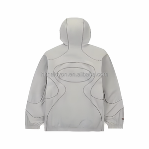 <b>Black</b> new style American fashion brand sport coat, men's and women's <b>windbreaker</b> jacket - Product Image 5