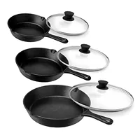 Pre-Seasoned Cookware Set, Non Stick Frying Pan