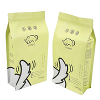 Bolsas de Empaque para Café y Leche Personalizadas, Bolsa de Fondo Plano con Sellado Térmico, Reutilizable, de Grado Alimenticio, Flexible, a Prueba de Humedad, Digital