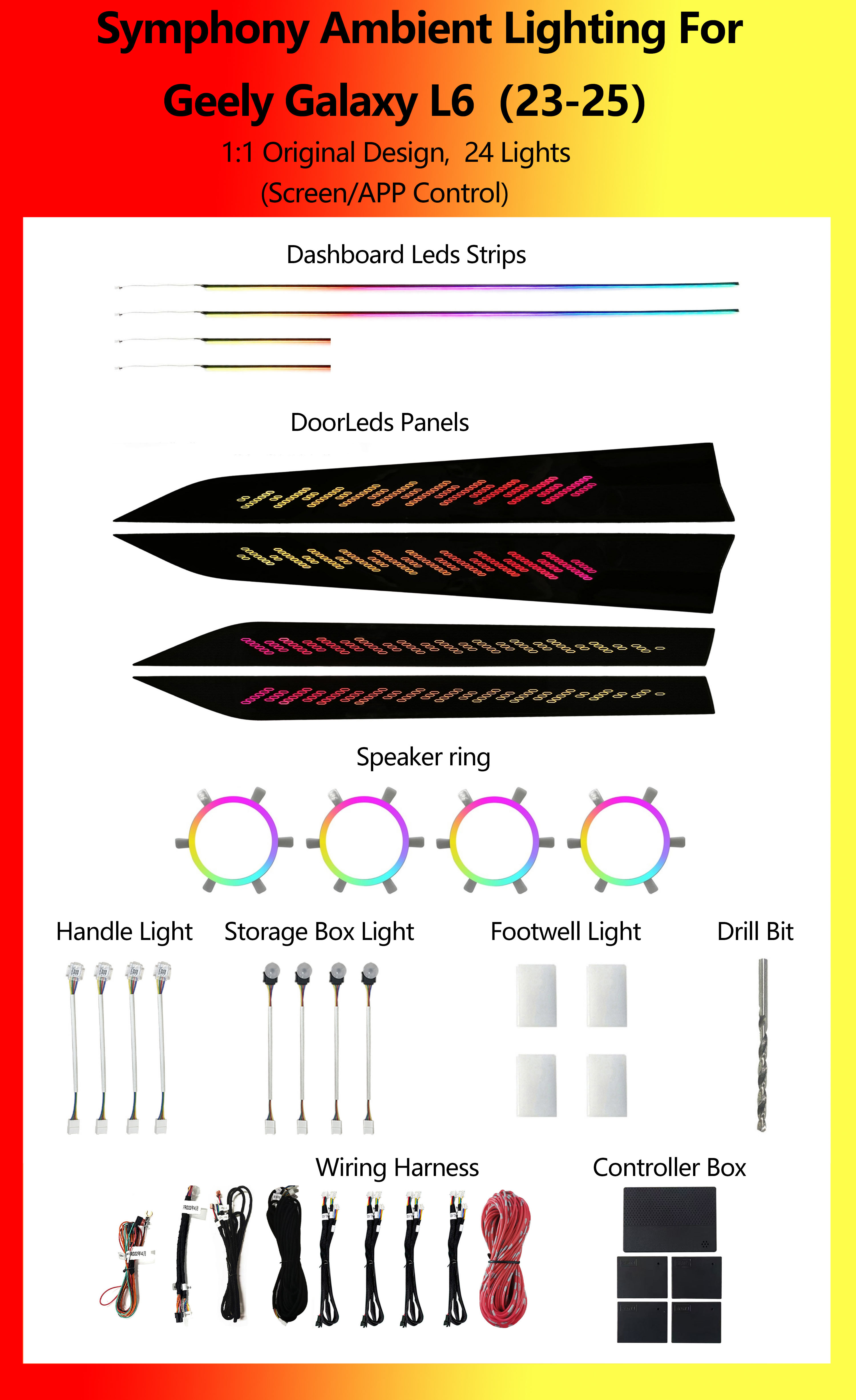 Geely Galaxy L6 Symphony 24 Lights