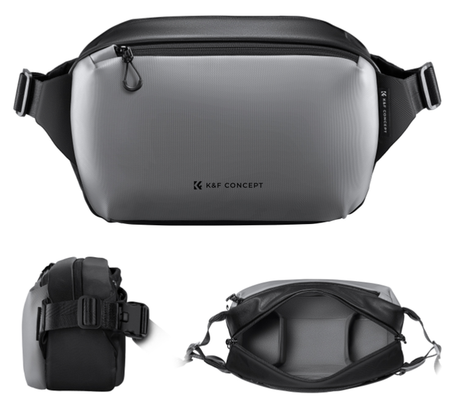Alpha Camera Sling Bag (Silver, 10L)
