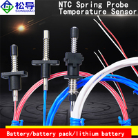 Sonde NTC avec base de montage, capteur de température Pt100 rétractable à ressort pour la surveillance de la température des batteries et des batteries externes