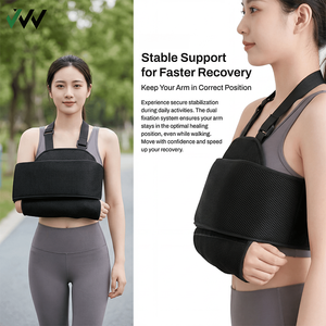 Attelle d'épaule médicale en mousse et spandex sur mesure pour immobilisation, réglable, pour blessure de la coiffe des rotateurs, bras <span class=keywords><strong>cassé</strong></span>, soulagement de la douleur - Product Image 1