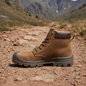 أحذية عمل متينة مقاومة للماء بمقدمة فولاذية مضادة للانزلاق، أحذية عمل للبناء بنعل مطاطي، أحذية أمان للرجال والنساء - Product Image 1