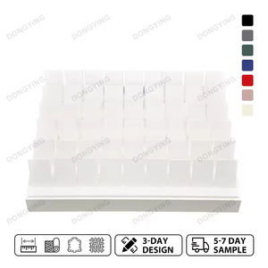 Expositor de Pendientes de Alta Gama, Hecho a Mano, Clásico, Cubierto de Terciopelo Blanco, Soporte de Exhibición de Joyería para Pendientes, Set de Exhibición de Joyería - Product Image 2