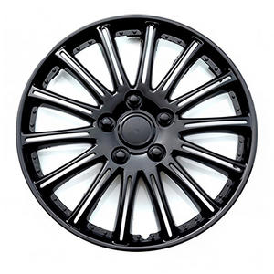 Enjoliveurs universels <span class=keywords><strong>14</strong></span> <span class=keywords><strong>pouces</strong></span> bicolores noir et <span class=keywords><strong>blanc</strong></span> pour voitures – Cache-roues en PP de haute qualité – Vente en gros usine - Product Image 5